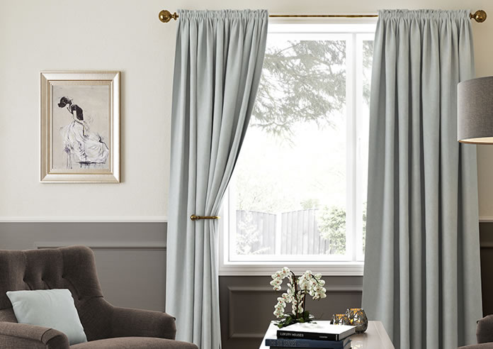 Faux Suede, Duckegg - Made to Measure Curtains - Image 3